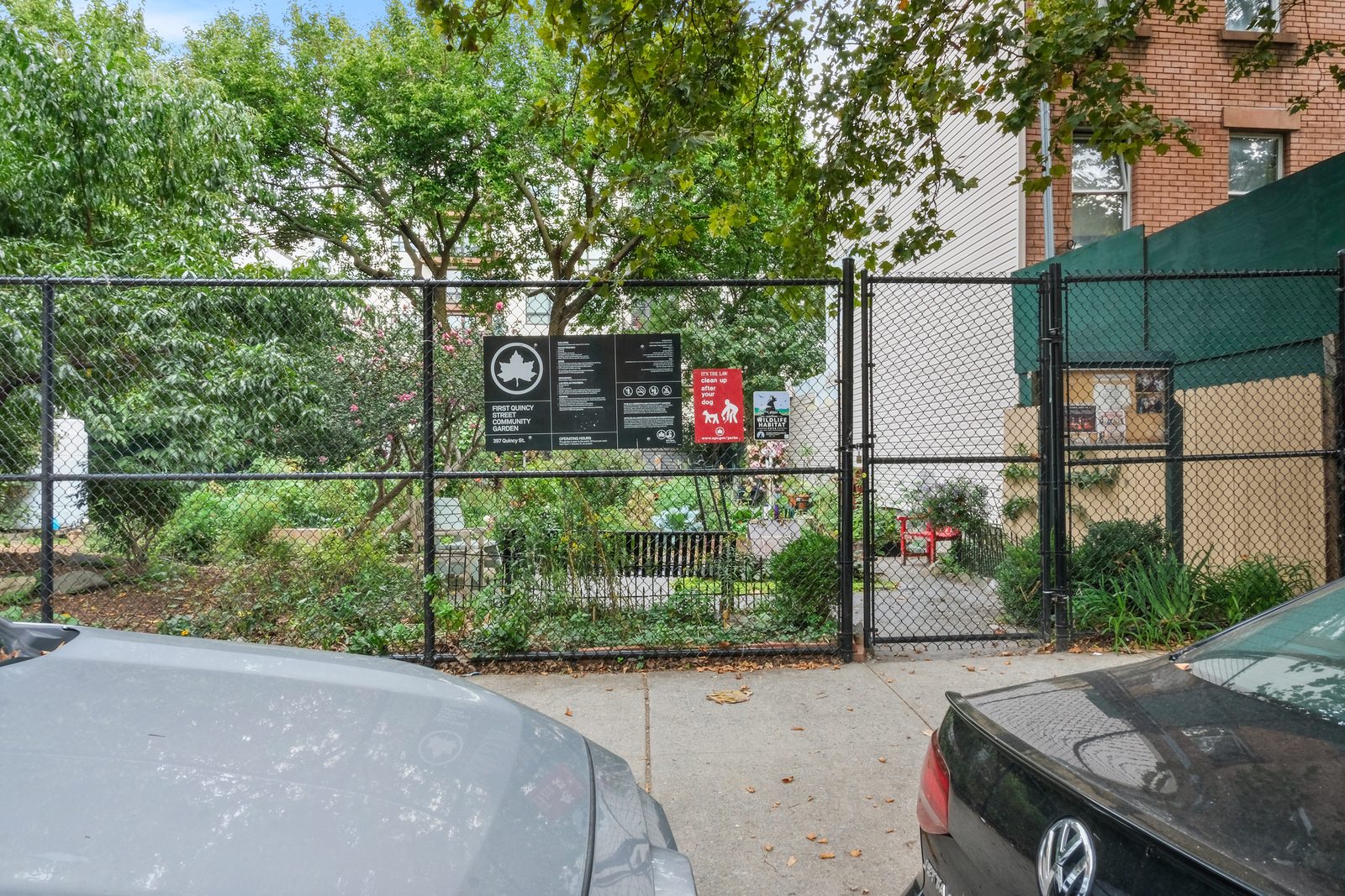First Quincy Street Community Garden on the block, 397 Quincy Street