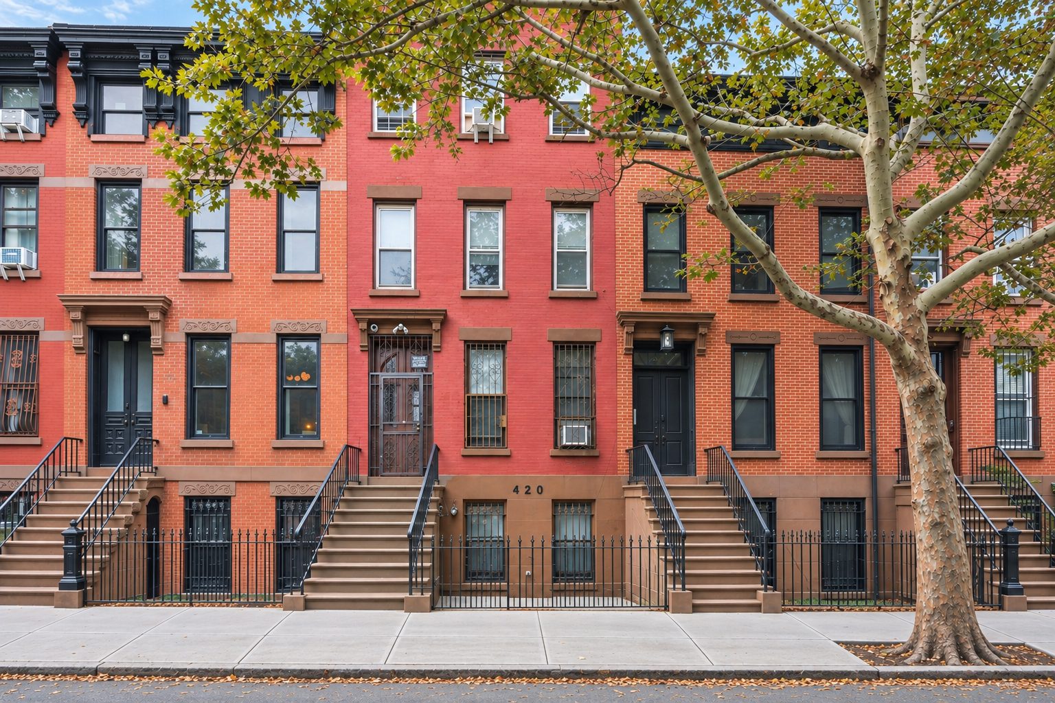 Front exterior of 420 Quincy Street, Bed-Stuy
